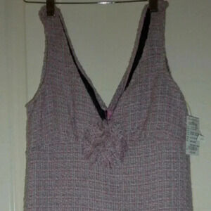 NWT Charlotte Russe Pink Plaid Tweed Dress